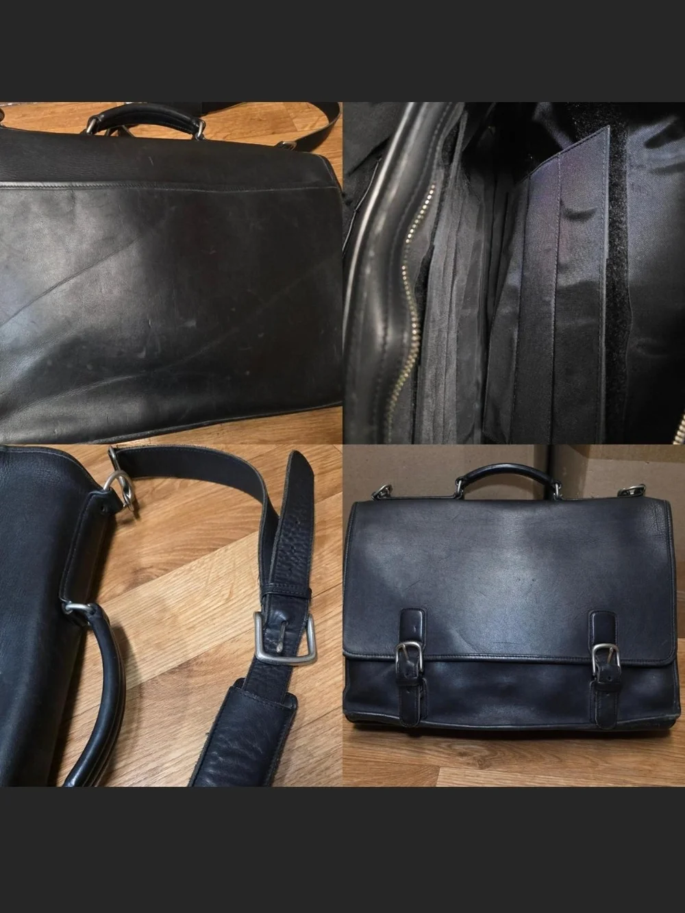 Vintage Classic Coach Thompson Black Briefcase Laptop Bag